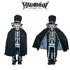 Kids Boy Skeleton Skull Ghost Cloak Halloween Cosplay Party Outfit Costume
