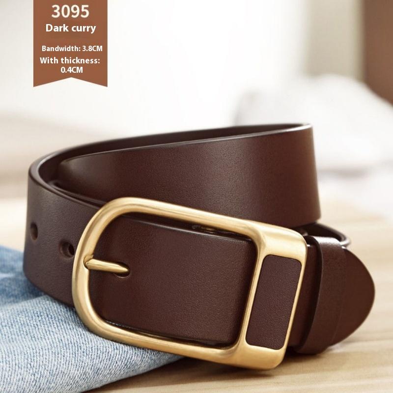 Men's and Women's Belts, Pin Buckle Casual Belts, Young and Middle-aged Business All-match Belts