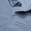 FILA White Simple Classic Versatile Comfortable Breathable Knitted Short Sleeve Polo Shirt Men tops Mist-Blue F11M623101FBU