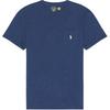 Polo Embroidered Pattern Crew Neck Pullover Short Sleeve T-Shirt Men Tops Blue 710707095-007