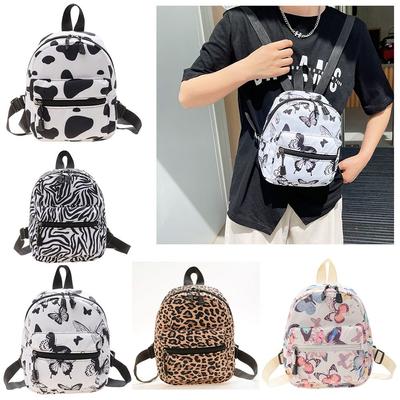 Zaino con macchie di mucca divertente Mini zaino casual alla moda Zaino borsa da viaggio Borsa da donna Borsa da donna Borse da donna