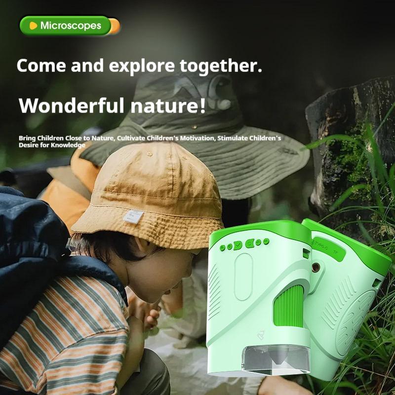 1000X Children's Microscope Camera Mini Camera Multi Functional Single Tube Electronic Digital Microscope Children's Puzzle Toy