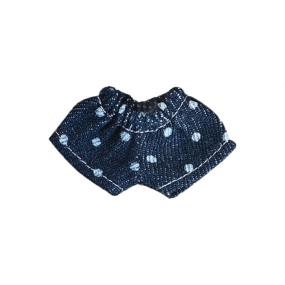 Freizeitkleidung Baumwollpuppe Jeans Hosen Lederhosen Kleidung Accessoires für 10cm Baumwollpuppe