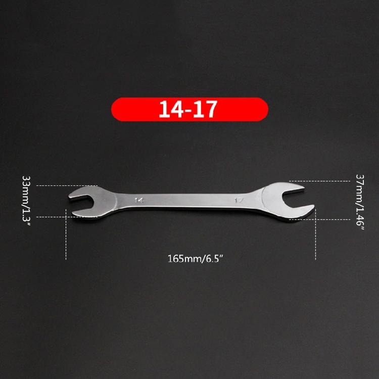 Industrial Grade Thin Open End Wrench Set Lightweight Dual Ene Spanner Hand Tool