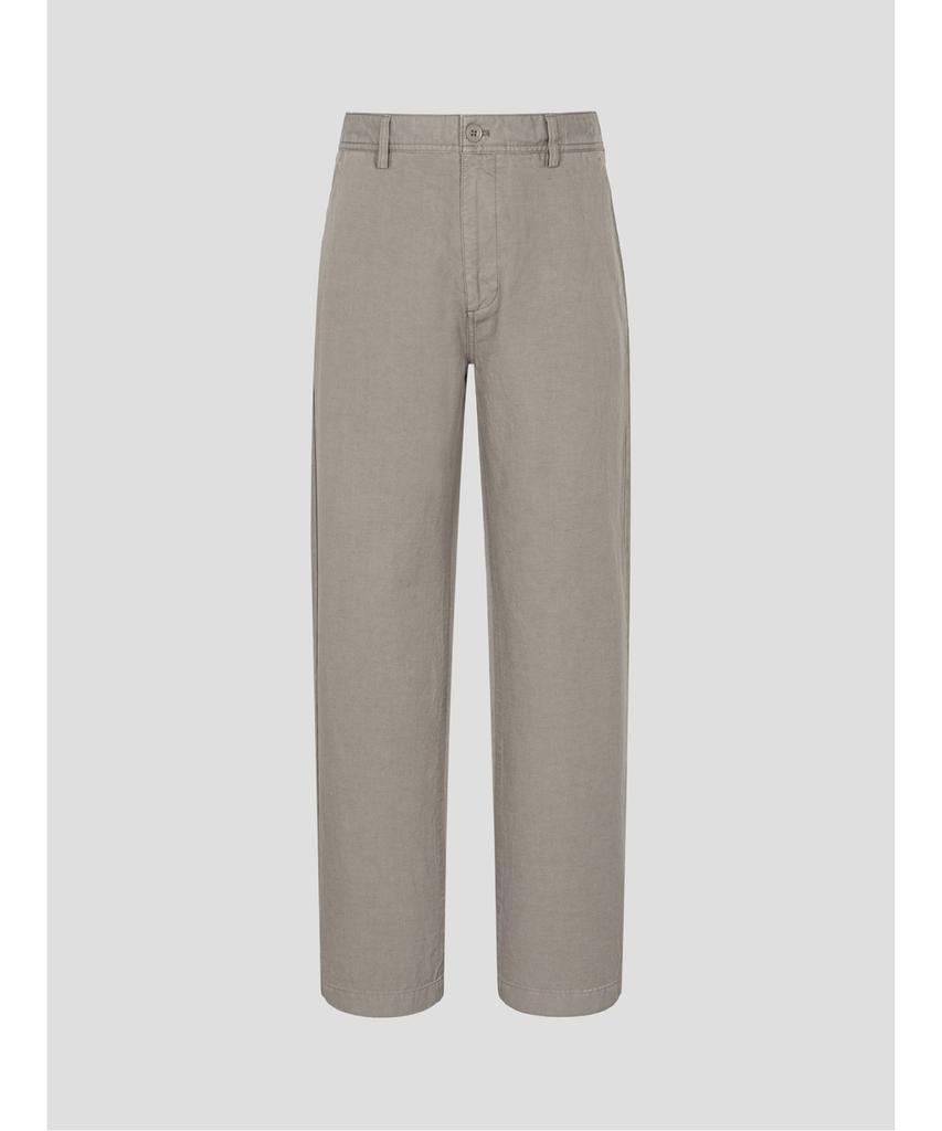 Binpolmen Garment-Dyed Semi-Wide Pants Beige