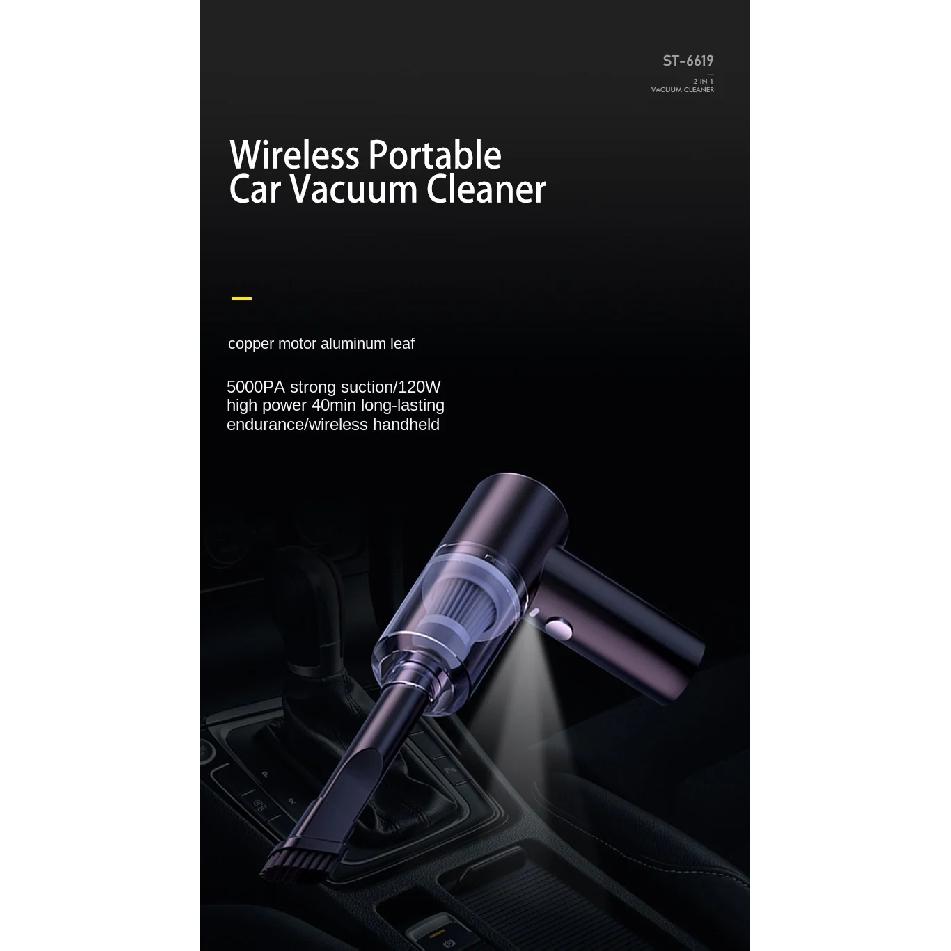 Wireless Car Vacuum Cleaner Portable Handheld Auto Vaccum High power For car/Home Cleaning dual-use Mini Cyclone Vacuum Cleaner