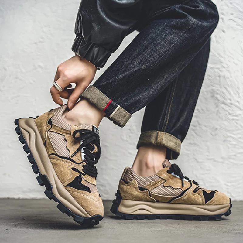 Fashion Fashion Mens Casual Shoes High-quality Brand Men's Sports Shoes New Wear-resistant Non-slip Male Thick-soled Shoes Tenis Hombres