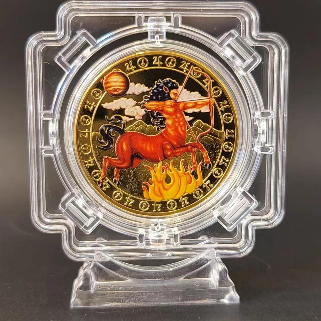 Gold-Plated Scorpio, Gemini, and Libra Zodiac Medallion Set