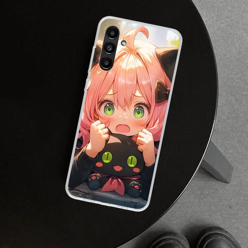 S-Spy Family Anya Phone Case Cover for Samsung Galaxy A17 A16 A26 A36 A56 A57 A37 A15 A25 A35 A55 A14 A24 A34 A54 A13 A23 A33 A5