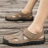 Trendy Designer Men Sandals Mesh Breathable Casual Shoes Lightweight Non-slip Beach Sandals Flip Flops Man Platform Cave Sandals