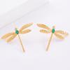 Fashion Dragonfly Stud Earrings For Women Unique Animal Ear Jewelry