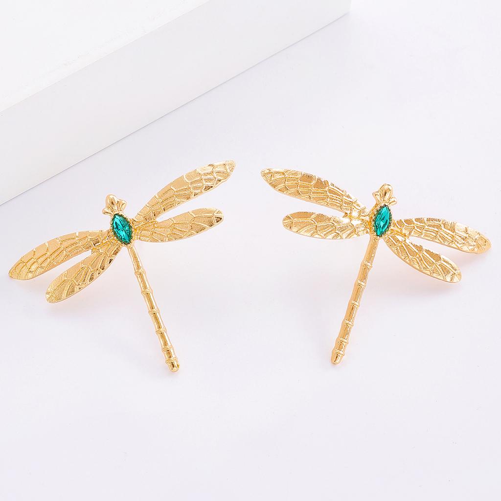 Fashion Dragonfly Stud Earrings For Women Unique Animal Ear Jewelry
