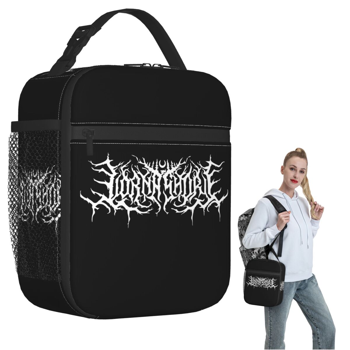 Lorna Shore Logo Classic Insulated Lunch Bag for Women Children Leakproof Food Boxes Thermal Lunch Box Tote One Size