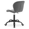 Office Chair On Wheels Spiner Black Graphite Velvet