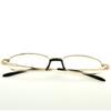 Clara Vida Gold Narrow Metal Frame Mineral Crystal Lenses Reading Glasses For Men Women +1 +1.5 +2 +2.5 +3 +3.5 +4