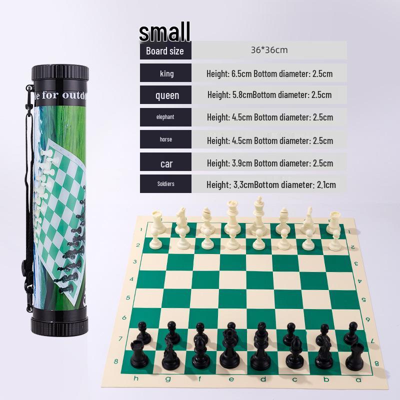 Portable Eco-friendly Travel Chess Set with International Design