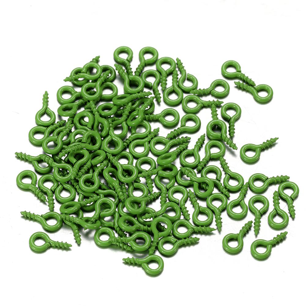 

50 шт./лот 4*8 мм красочные маленькие крошечные мини-шпильки для глаз, крючки, люверсы, винт для DIY, принадлежности для изготовления ювелирных изделий, аксессуары 4 x 8 mm