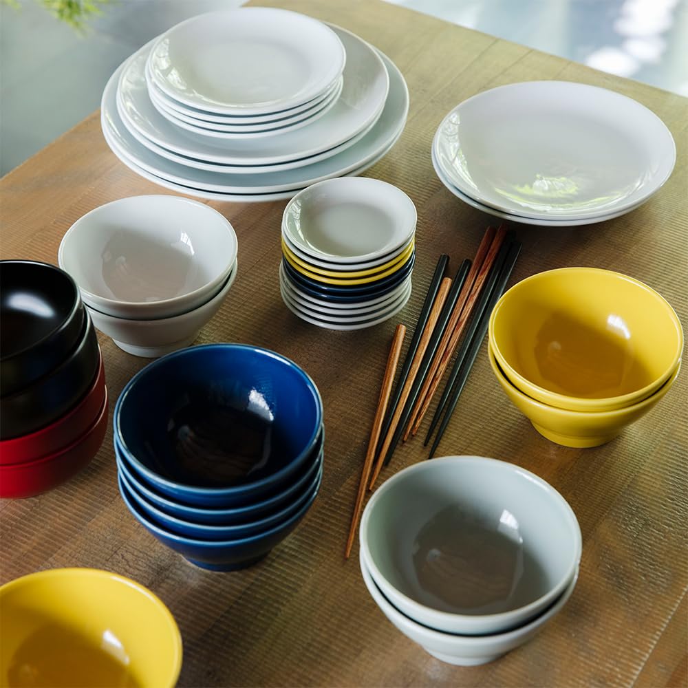 Nishikai Toki Hasami Ware Common Rice 12cm Microwave and Dishwasher Item Number 13532 Bowl/Rice Bowl, Navy, Approx. Diameter, Safe,