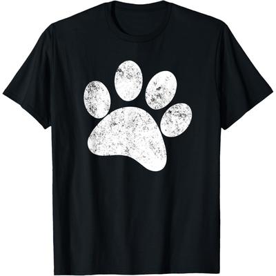 Dog Paw Print Shirt - Vintage Dog Paw T Shirt T-Shirt
