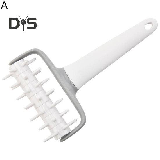 1 Set PP Pizza Punch Abnehmbare Reinigung Kreative Keks Pie Loch Präge Teig Roller