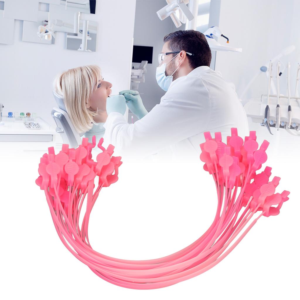 Fermacarta Dentale Sicuro Squisito Rilassante Plastica Flessibile Fermacarta per Bavaglino Dentale per Odontoiatria