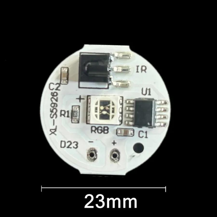 5V RGB LED Lights Plate 4 Modes Color Lamp Board 2W DIY Colorful Gradient Source IR 24-Key Wireless Remote Switch On/Off Control