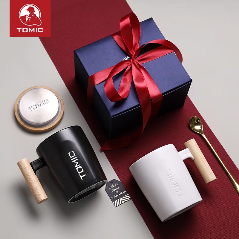 TOMIC Ceramic Mug with Lid