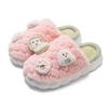Cotton slippers women's winter new cute plush cartoon indoor home warmth plush thick bottom men