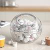Creative Desktop Transparent Capsule Coffee Press Storage Container Multi-purpose Candy Chocolate Tea Sealed Storage Box