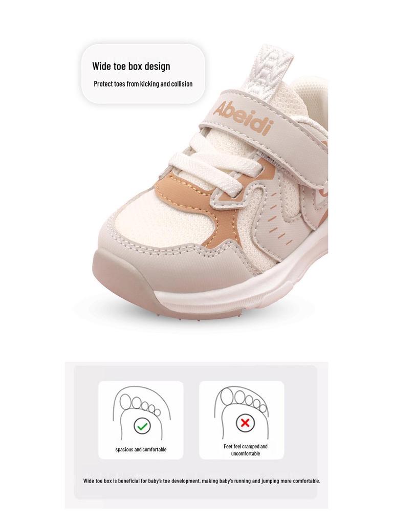 Abeidi Kids' Non-Slip Breathable Soft Sole Shoes for Toddlers – Spring & Autumn Casual Sneakers