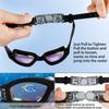 Silicone One-piece Nose Bridge Swimming Goggles with Integrated Earplugs, Waterproof, Anti-fog, High-definition, Professional Swimming Goggles for