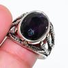 Inel din Argint Sterling 925 cu Piatră Naturală Ametist Mărimea 7.5 RR-12