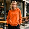 Felpa con cappuccio da donna a vestibilità larga con, Felpa sportiva colorata per sport e abbigliamento casual