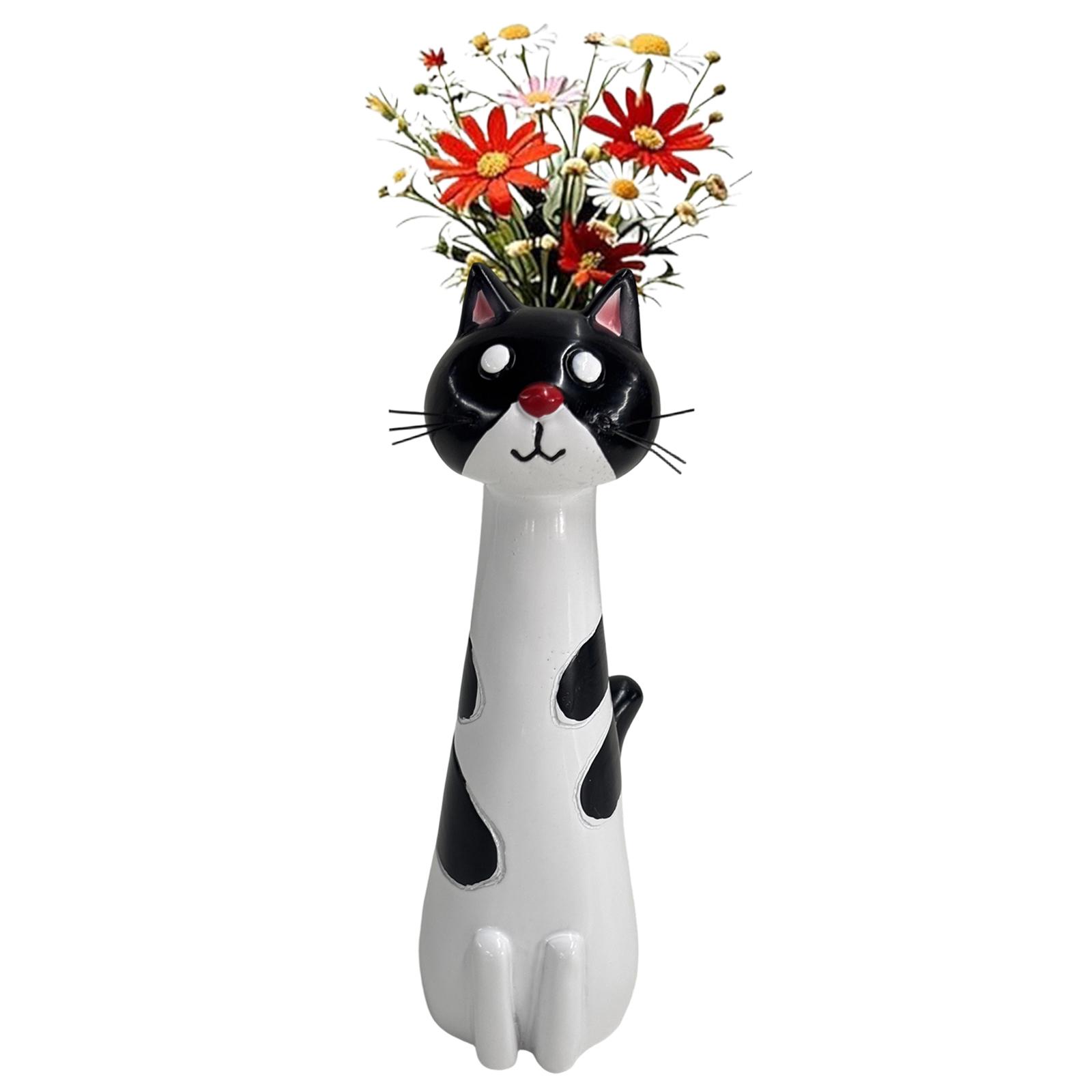 Handcrafted Quirky Animal Vase Modern Whimsical Resin Animal Flower Vase Ornament Decorative Vases for Home Decor