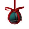 Plaid Christmas Ball Ornament for Holiday Tree Hanging Decor