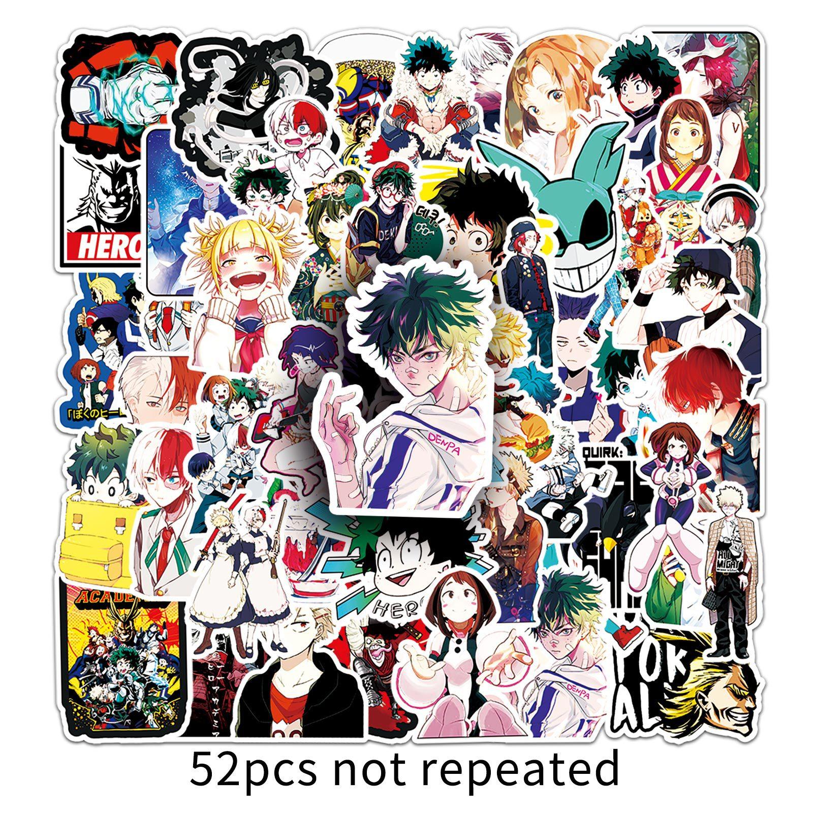 

52 Японские Мультяшные Декоративные Персонализированные Наклейки для Ноутбука Чемодана Машины Скутера