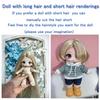 Long Straight Bjd Doll Wig 1/3 & 1/4 & 1/6 Doll Hair Wig Humanoid Dolls BJD Doll Hair  Girls Toy