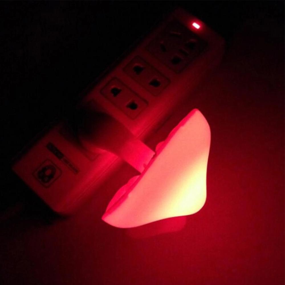 Mushroom LED Night Light Wall Socket Lights Lamp Light-control Sensor Auto On-Off Bedroom Light Home Decoration EU US Plug