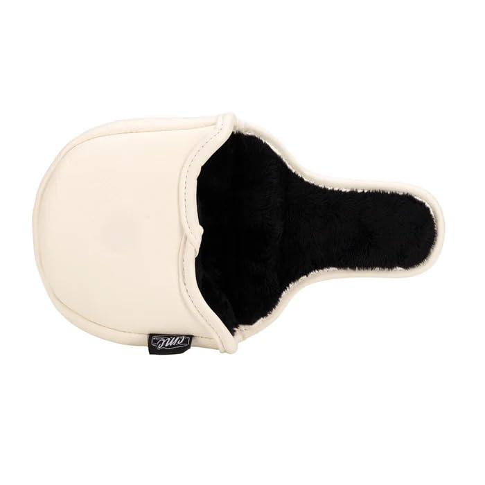 Black Clover Golf Headcover, Luau Mallet Putter Cover, White/Purple/Navy, BCJS5AF004ML