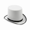 Magician Top Hat White Top Hat Magician Performed Hat Jazz Stage Performances Bowler Top Hat Fancy Dress Costume