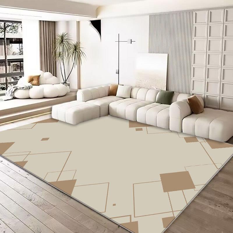 Cream Style Carpets for Living Room Large Area Bedroom Decor Simple Carpet Thickend Plush Lounge Floor Mat Fluffy Soft Study Rug