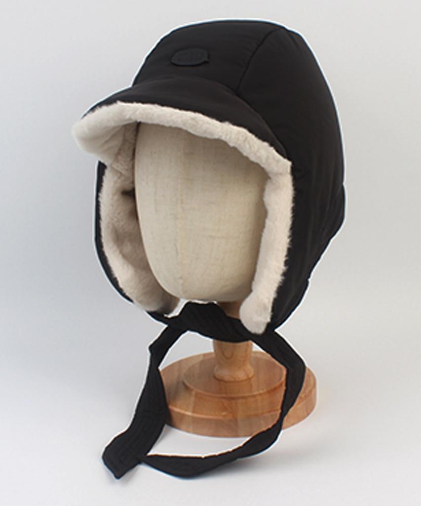 Yunibeosyeolkemiseuteuli Bubble Padding Fur Black Balaclava Padded Hat