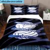 3pcs Birming-ham Football Club Printed Bedding Set Duvet Cover Closure Includes 1 Duvet Cover & 2 Pillowcases Bedding Sets Home Decor Gifts