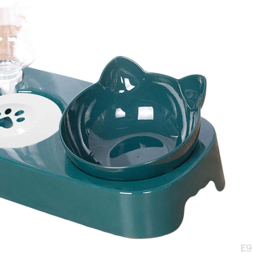 Cat Bowls Automatic Pets Feeder Food Dispenser