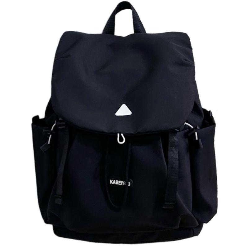 Fresh and sweet contrasting color girl bag, new light, high-value and large-capacity backpack for junior high school students