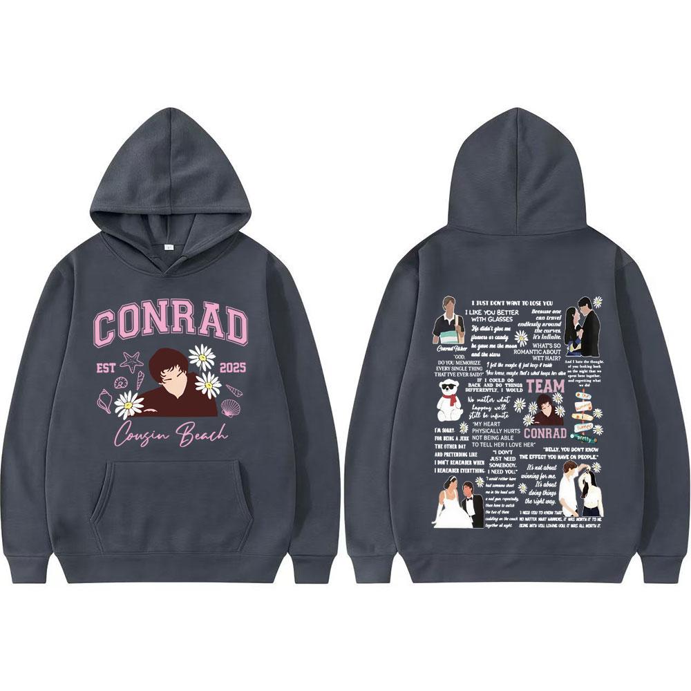 Team Conrad Cousins Beach Movie Y2k Hoodies The Summer I Turned Pretty Conrad Fisher Hoodie Men Women Fashion Classic Sweatshirt