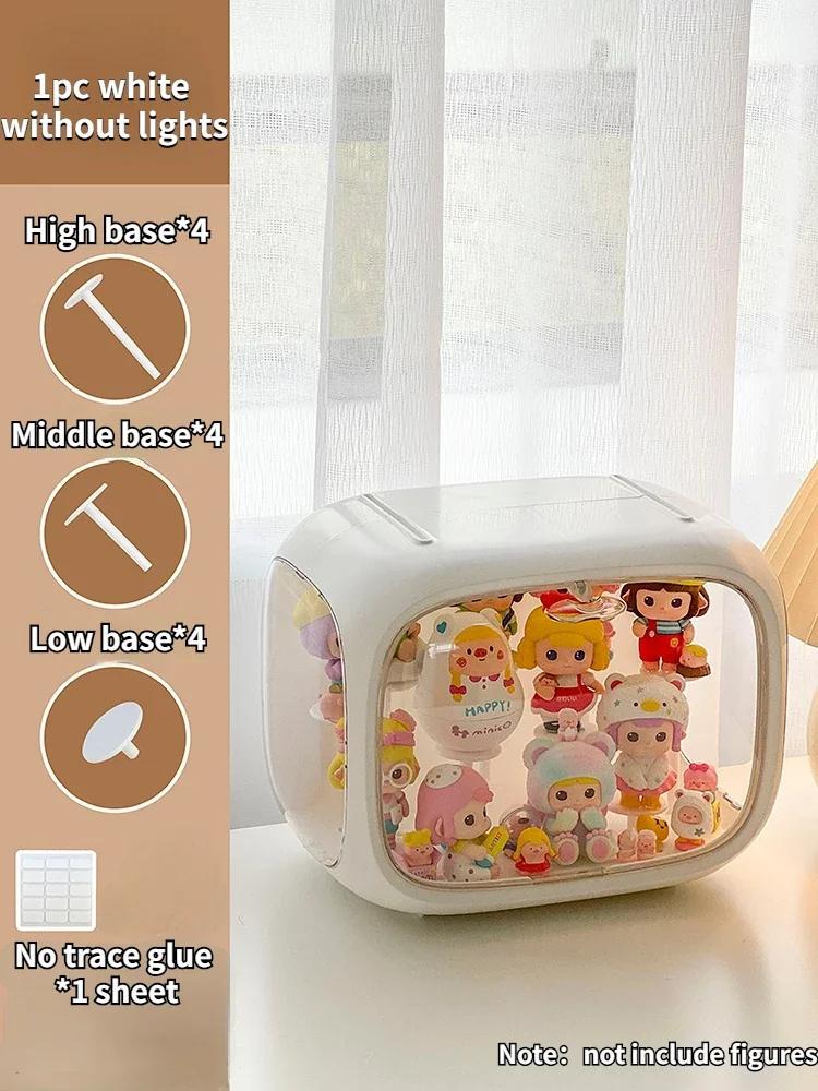 

Ins Desktop Blind Box Storage Box Figures Models Dolls Organizers Storage Box Acrylic Transparent Cute Stackable Blind
