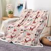 Christmas Blanket, Winter Snowflake Holiday Xmas Throw Blanket, Christmas Santa Claus Blankets Snowflake Xmas Throw Blankets