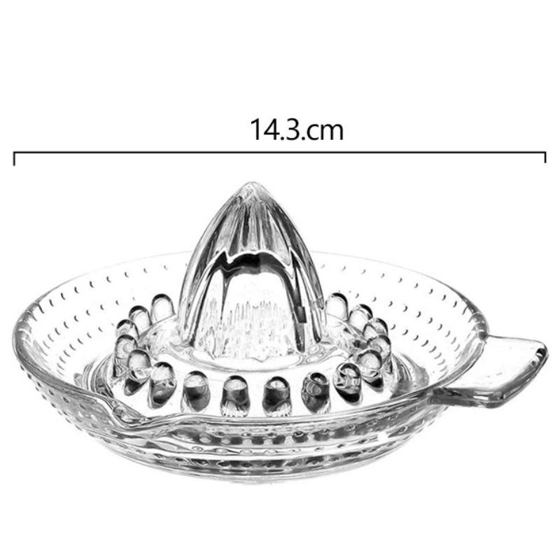 

High-quality Manual Juicer for Lemons and Oranges-Lead-Free Glass Manual Juicer for Freshly Squeezed Citrus Juice for Home Use