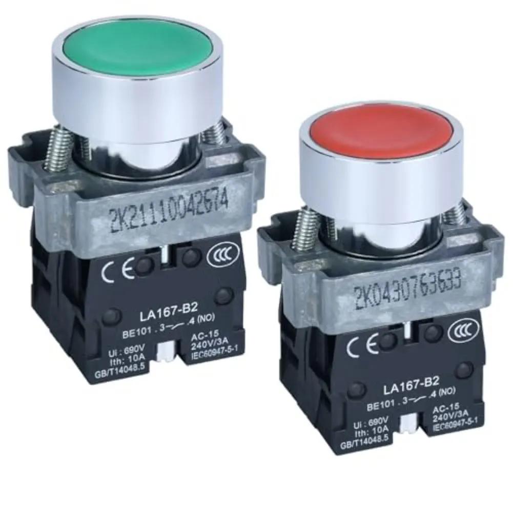 For Outdoor Use 22mm Push Button SPDT 10A Momentary Action SPDT Configuration IP65 Waterproof 10A Current Rating